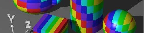 moving parallel to the x-axis, an object s color changes.