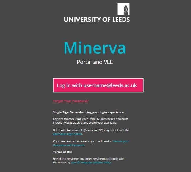 MINERVA 05 Minerva Minerva is the online gateway to all university systems.