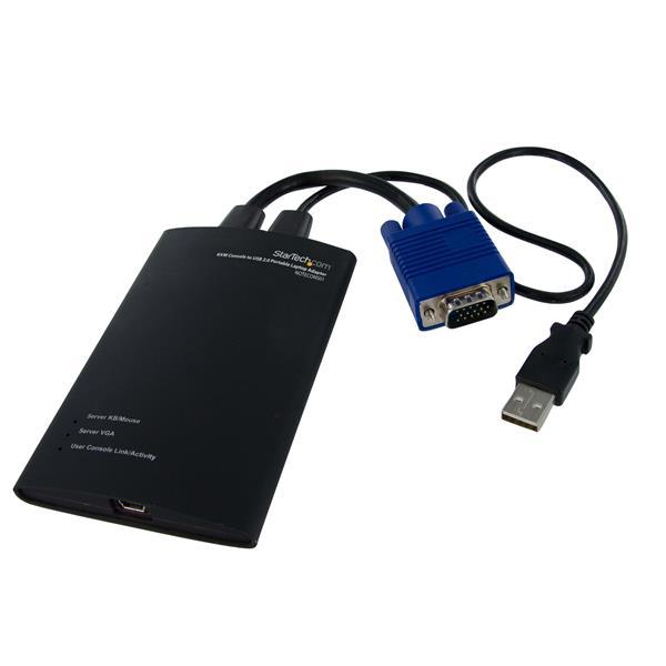 KVM Console to USB 2.0 Portable Laptop Crash Cart Adapter Product ID: NOTECONS01 The NOTECONS01 KVM Console to USB 2.