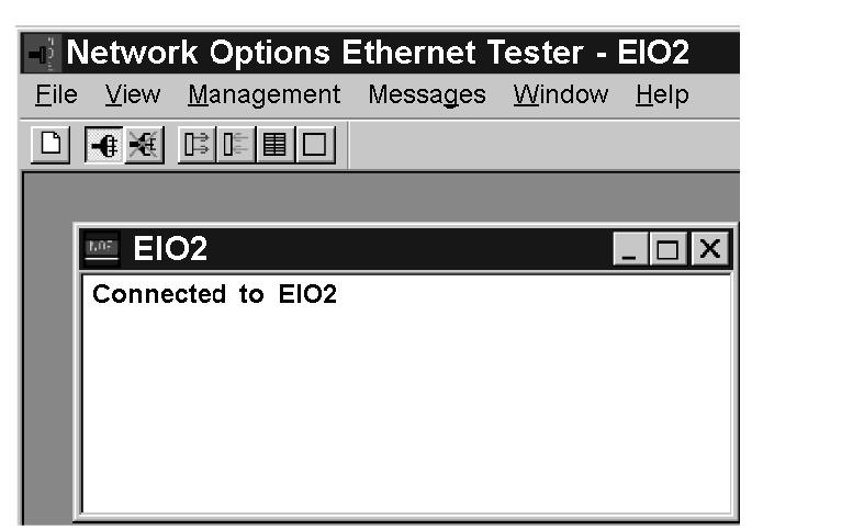 Using the Network Options Ethernet Tester Step Action 2 Type the adapter s IP network address or role name in the IP Address field.
