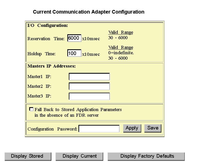 Using Embedded Web Pages Configuring the Momentum 170ENT11001 Communication Adapter Parameters Overview This topic describes the embedded Web pages that allow you to change the configuration
