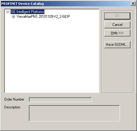Chapter 3. Configuration 3.7 Adding a VersaMax PROFINET Scanner to a LAN To add a VersaMax PNS to a LAN, in the Navigator right-click on the IC695PNC001 module and select Add IO-Device.