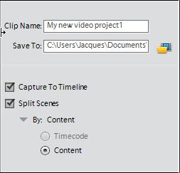 To capture clips from a camcorder 1.