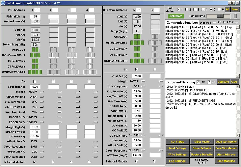 3.2 DPI-GUI Description The DPI-GUI tool display may be divided into the areas shown in the figure below as an aid to describing its functionality.