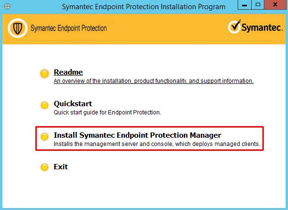 After logging in, download the Symantec Endpoint Protection software which you would like to install.