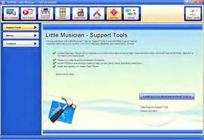 your Little Musician or if you need a quick fix for any problem you encounter while using the software.