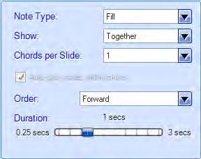 Editing Notes, Rests, Split Points and Bars You may preview, edit or delete any Chord, Rest, or Split Point you ve added to your Chords box by clicking on the corresponding buttons beside it Chords