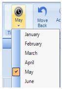 This is consistent with year-to-date fields as well. There are two ways you can change the period or month that you are looking at. 1.
