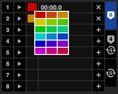 Visual Aid: Cue Point Color & Status. You can personalize Cue Point color by simply clicking on the color box.