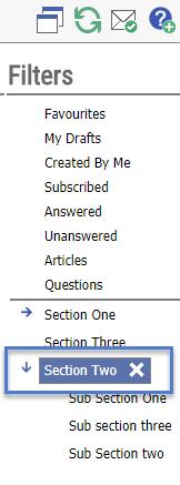 34 Applying a Filter Click on Category or Sub Category to apply a filter. This will display all articles or questions that have that C ategory or Sub Category assigned against them.