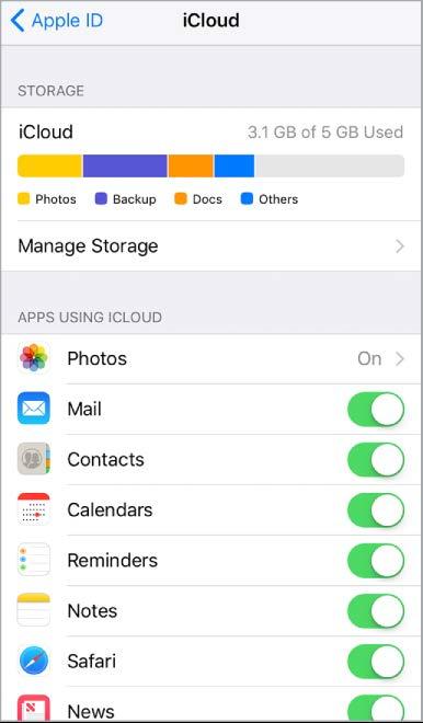 Set up icloud. If you havenʼt already signed in with your Apple ID, go to Settings > Sign in to your iphone. If you donʼt have an Apple ID, you can create one.