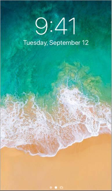 From the Lock screen you can: See your most recent notifications. To see yesterdayʼs notifications, swipe up from the center of the screen. Swipe left to open Camera.