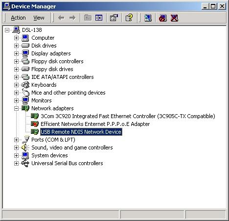 3. Double Click the "USB Remote NDIS Network