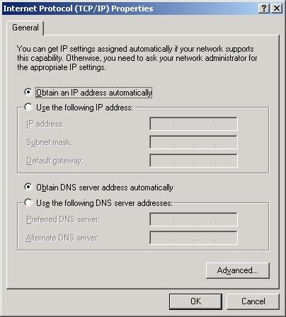 card. Set the computer IP address at same segment of ADSL MODEM, such as set