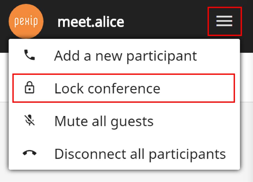 If the service has a Host PIN: Host and Guest participants will be able to join the conference until it is locked.