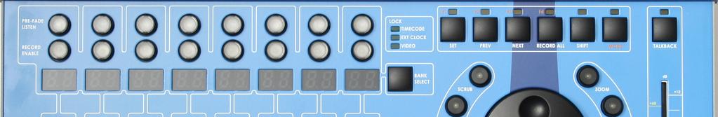 LRX2 PANEL QUICK START Faders can be changed to operate on a different Bank with the Bank Select button, or for different functions -Output faders, pan or Input level (Mic inputs only) - with the