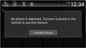 1. Press the Home button. 2. Select Phone. 3. Select Connect Phone. 4.