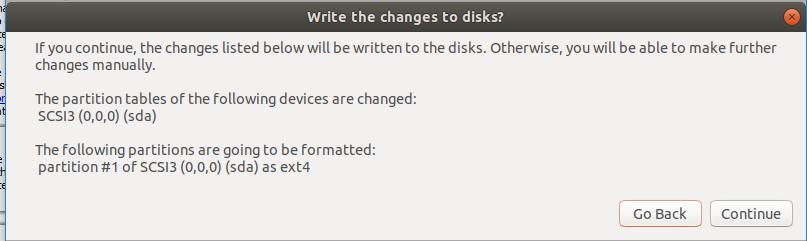 Automatic disk partitioning Let the Ubuntu installer decide how much of the disk to use for