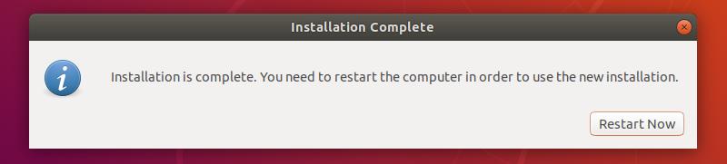 Installation Complete The installation may take around 15 minutes VirtualBox will boot from the virtual