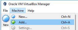 Adding an Existing VM to VirtualBox After restoring your backed-up VM folder,