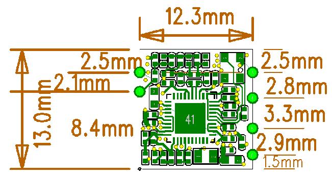 Top and bottom view of -R7601MU2 Ver3.0 Pin No: TYPE Description 1 P DC :3.