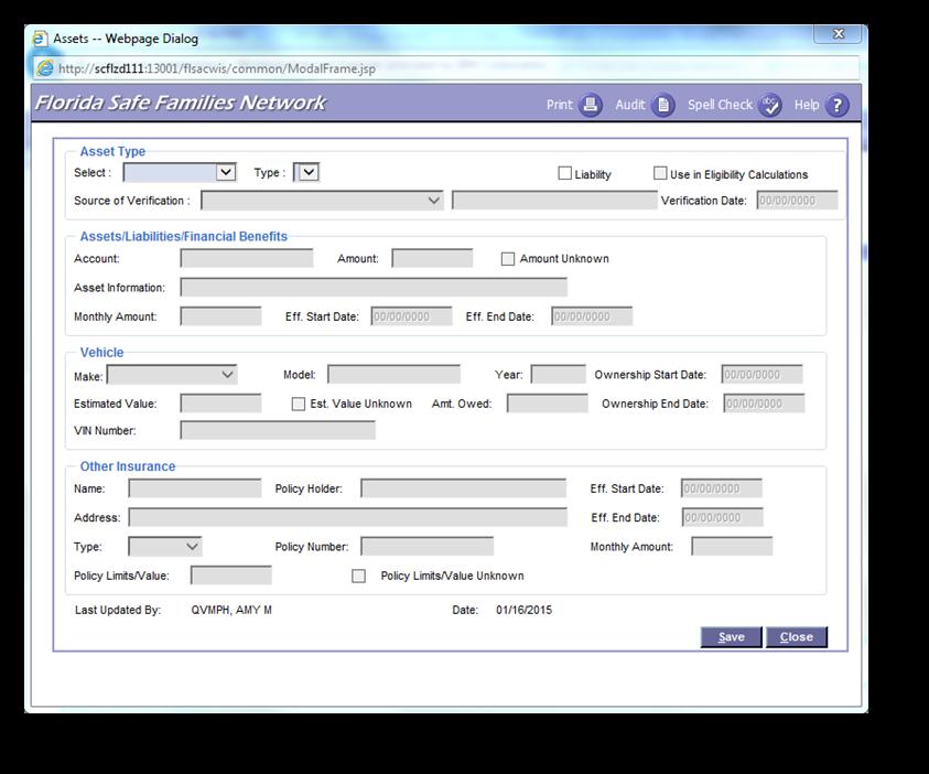 The Name field displays as a hyperlink which launches the associated Person Management record.