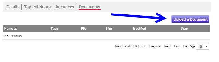 Select Documents Tab (Optional) You can upload