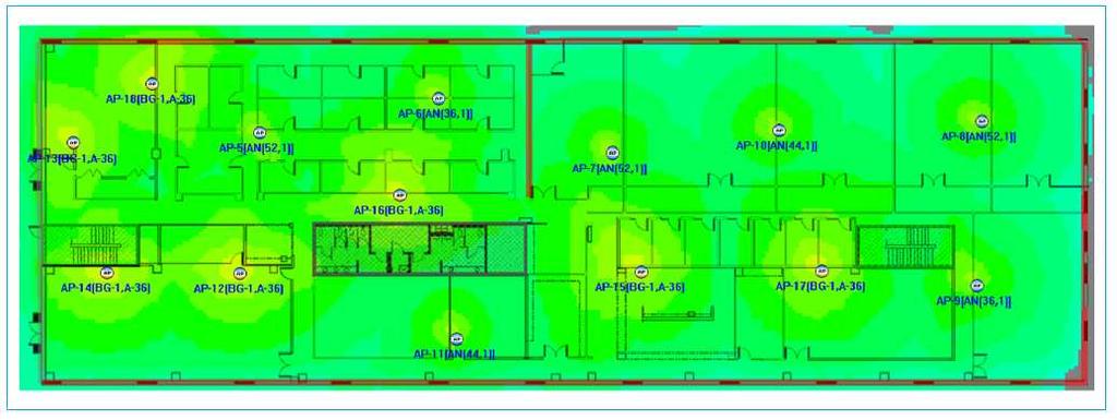! " AP positions and density can be adjusted to suit the occupancy RF planning diagram for high density AP deployment