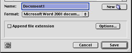 Note the similarity to the Open dialog box (see Opening a document, above). 2. Determine where you would like to place the new file, using the techniques described in Opening a document, above. 3.