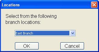 4. If you are using a Centralized database, you have the option of clicking Lookup to open the Locations dialog box.