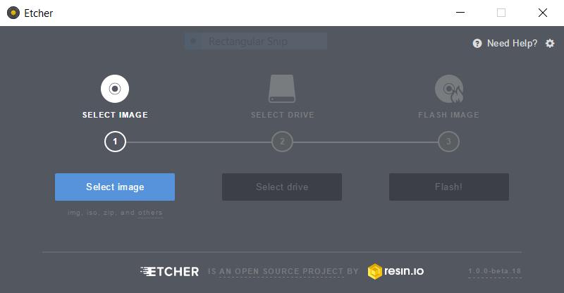 New USB & SD Card Image Burning Tool Etcher is a new, simplified image burning tool, here s