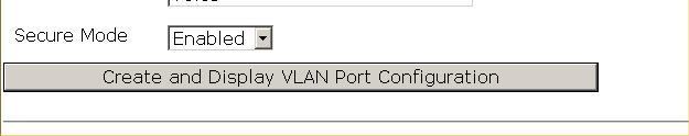 VLAN Configuration Page