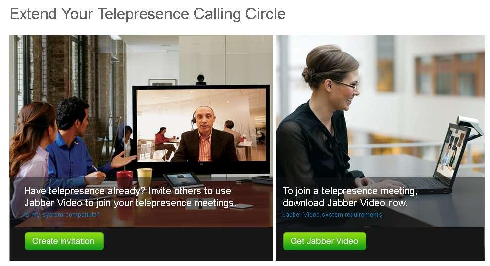 https://www.ciscojabbervideo.com On the CiscoJabberVideo.com website, users can download the client or send an invite to someone else.