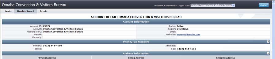 Coupons/Special Offers: 1. To create a new special offer to be included on visitomaha.com, click on the Web tab 2.