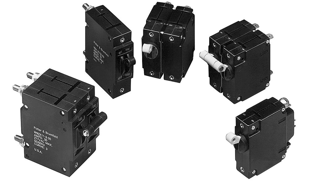 W6/W9 series Magnetic Hydraulic P&B Circuit Breakers Features Designed for the international market. UL Recognized (UL77 and UL5), CS ccepted and VDE approved. Ratings to 5 amps.