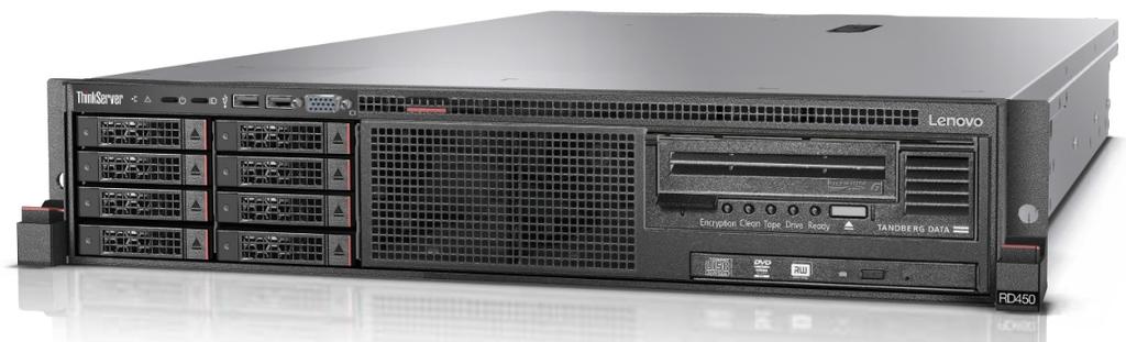 Lenovo ThinkServer RD450 (E5-2600 v4) Product Guide The Lenovo ThinkServer RD450, with up to two Intel Xeon E5-2600 v4 processors, is a versatile, 2U twosocket server that blends outstanding