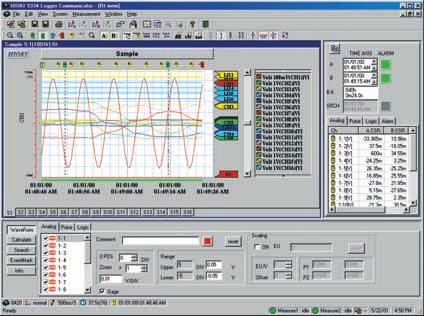 Specifications Wave Viewer (Wv) Software (supplied accessory) Functions PC operating systems 9334 Logger Communicator (optional software) Simple display of waveform file Text conversion: convert