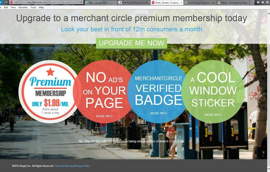 MerchantCircle is an online directory that helps small businesses connect with local consumers. They offer free marketing tools.
