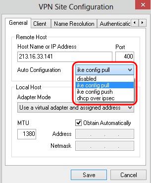 of the Pull method by the computer, the request returns a list of settings that are supported by the client.