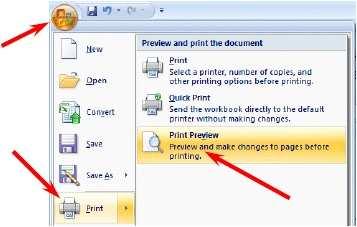 Print Preview Button in Quick Access Toolbar Since you ll be using the Print Preview feature frequently, it would be nice to have a button in the Excel Quick Access Toolbar, so you won t have to do