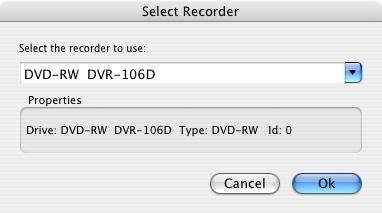 4.4.4 The Select Recorder command This command brings up the Select Recorder window (see Figure 4-12).