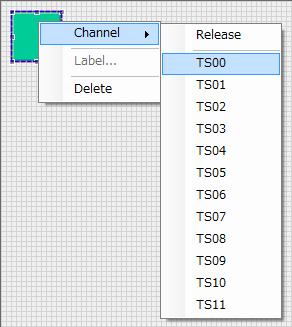 - Wheel Context menu for Wheel on Canvas is as follows. Setup Starts Wheel setup dialog. Refer to [(5) Touch interface definition Self-capacitance Wheel setup] for detail.