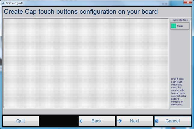 (6) Touch interface definition Mutual capacitance Touch interface definition that you selected Mutual capacitance as touch sensor detection method is as follows.