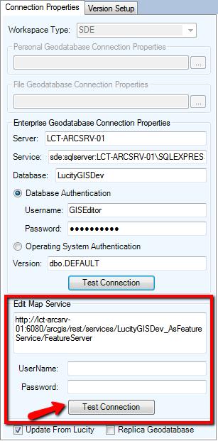 Validatin Tls Once a gedatabase is cnfigured it is gd idea t check t make sure that there are n prblems with links between Lucity and the gedatabase.