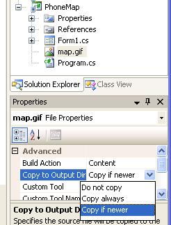 In the file dialog that appears change the Files of type at the bottom to search for Image Files. Select the ʻmapʼ image file and click add. The file map.