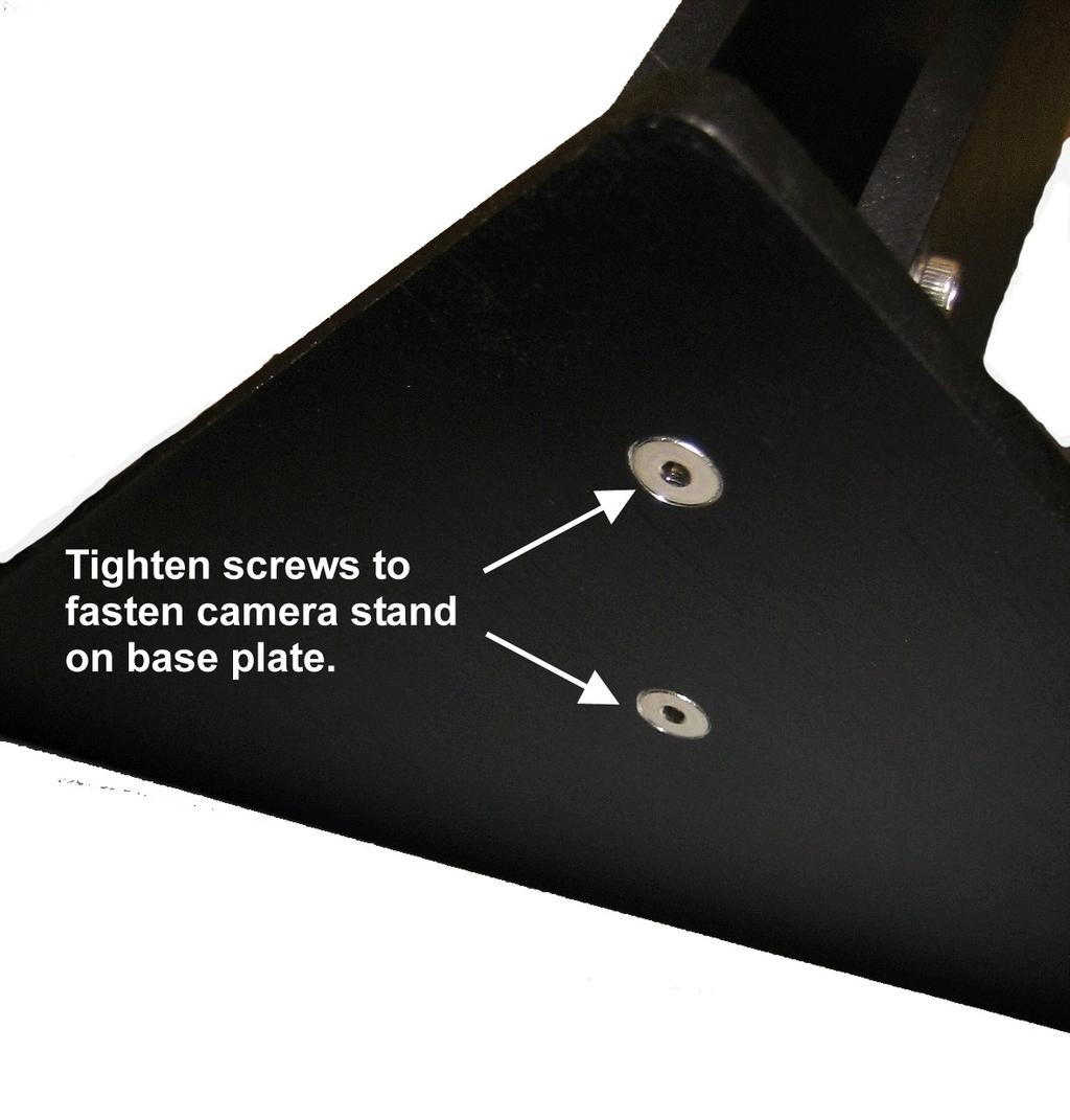 Figure 8: Tighten screws underneath base plate. 5.
