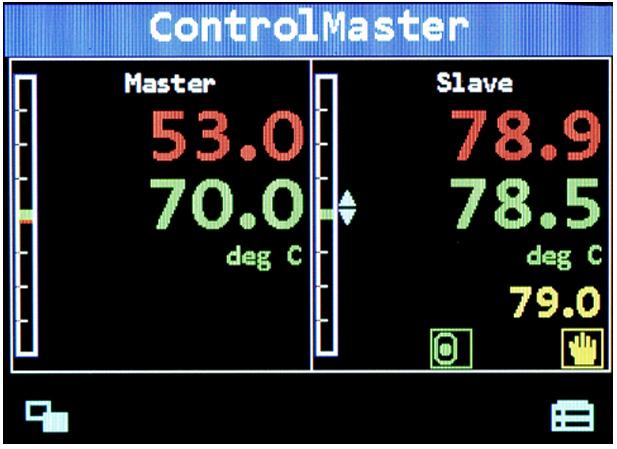 ControlMaster CMF310 Universal process controller, fieldmount Powerful operator display The CMF310 features a full-color 9 cm (3.5 in.) display for displaying detailed process information to the user.