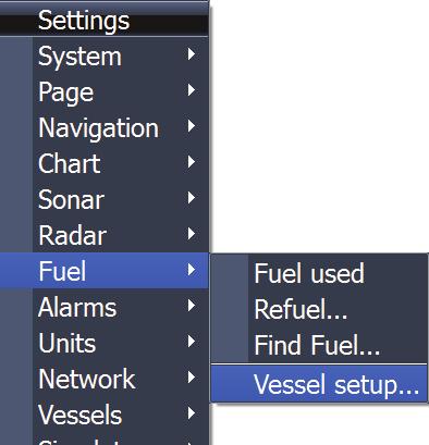 Vessel setup Your unit now supports up