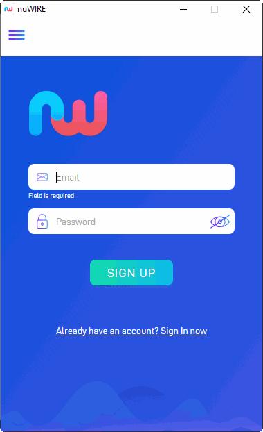 E-mail Enter a valid email address. This doubles up as your nuwire username and your contact address.