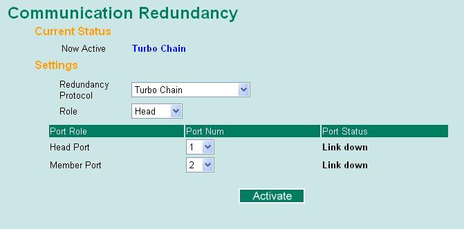 Initial Setup for Turbo Chain 1. Select the Head switch, Tail switch, and Member switches in the chain. 2.